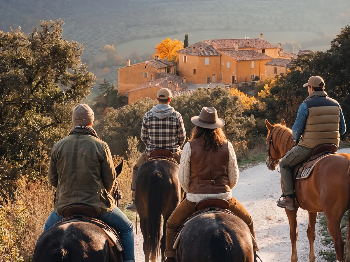 Balade à cheval dans la Drôme, autour de Albon